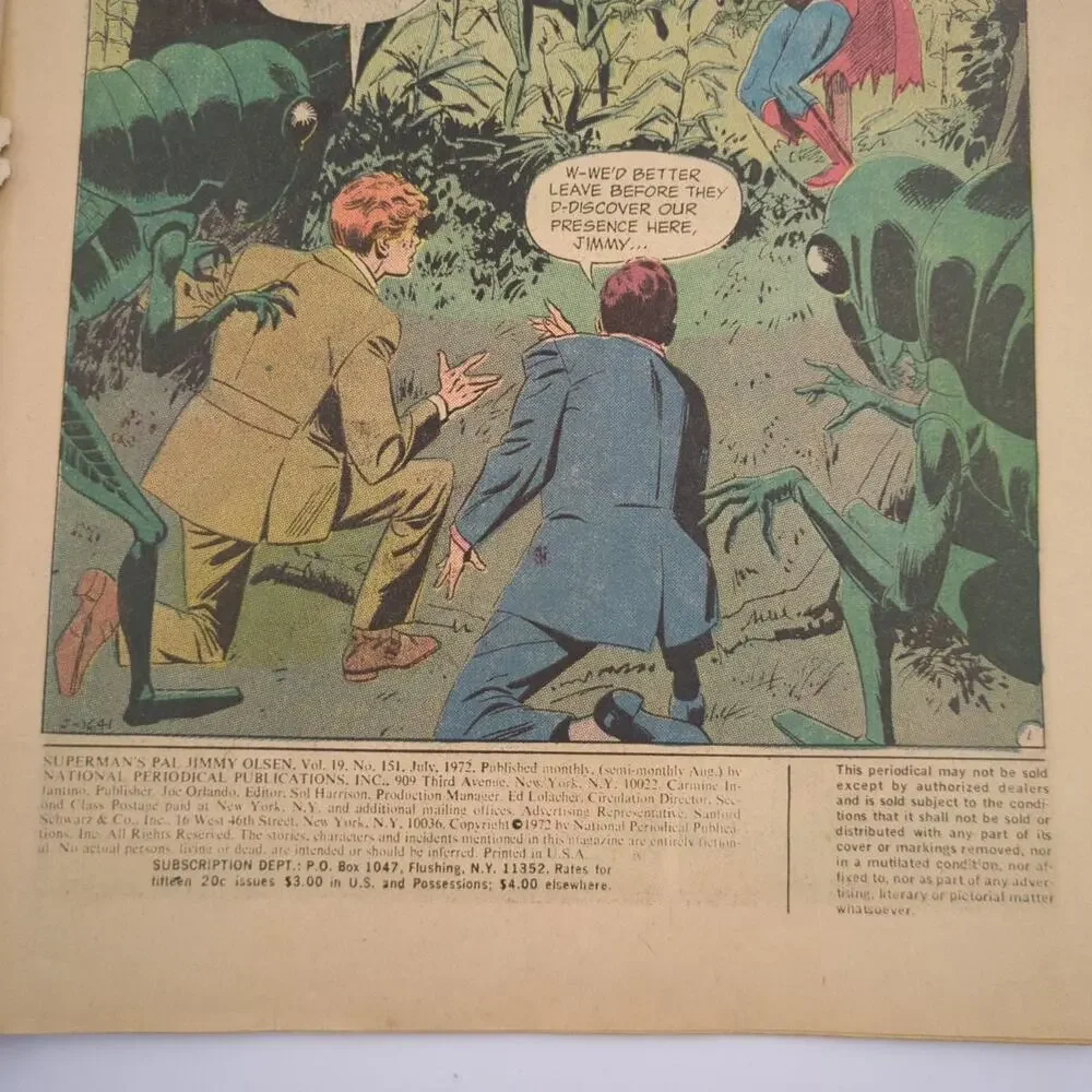 Superman's Pal Jimmy Olsen Lot 2 Issues #101 #151 DC Comics Silver Bronze Low